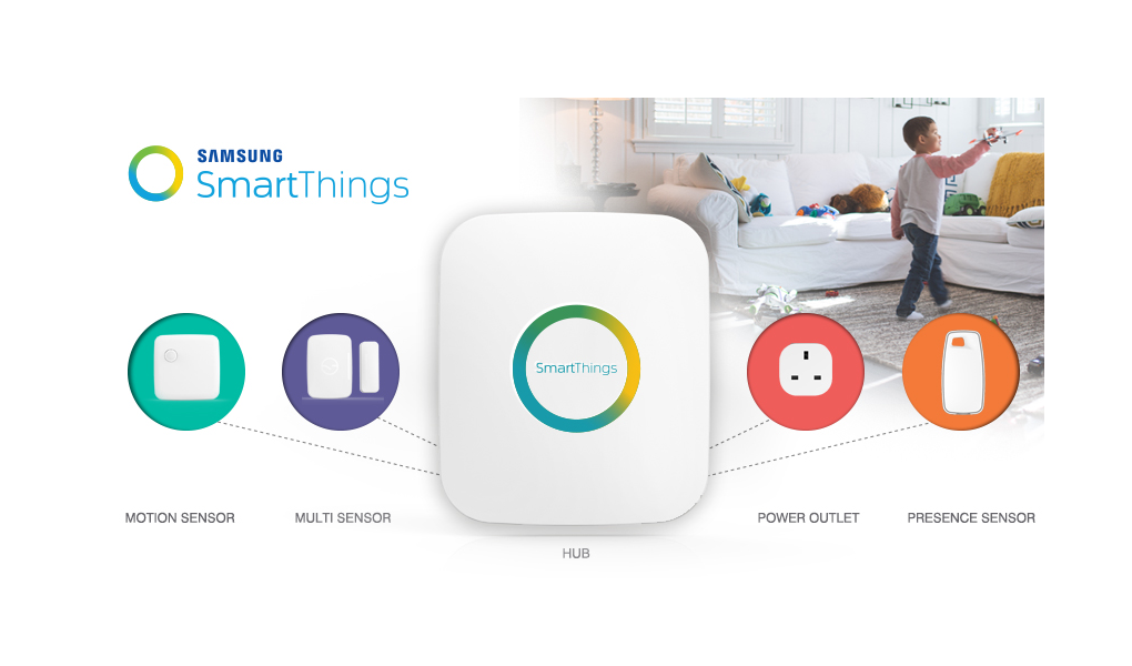 Samsung SmartThings connected home devices